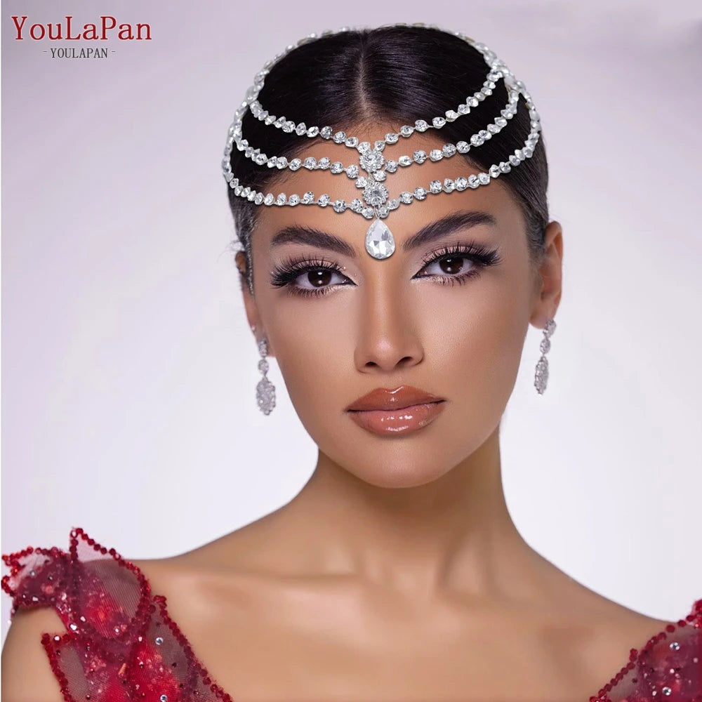 Rhinestone Bridal Forehead Tiara