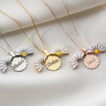 Load image into Gallery viewer, Custom Chrysanthemum Name Pendant Necklace
