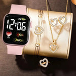 Load image into Gallery viewer, 6-Piece Love Square Digital Watch Set
