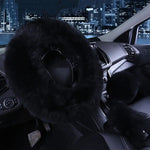 Load image into Gallery viewer, Fur Steering Wheel Cover Set
