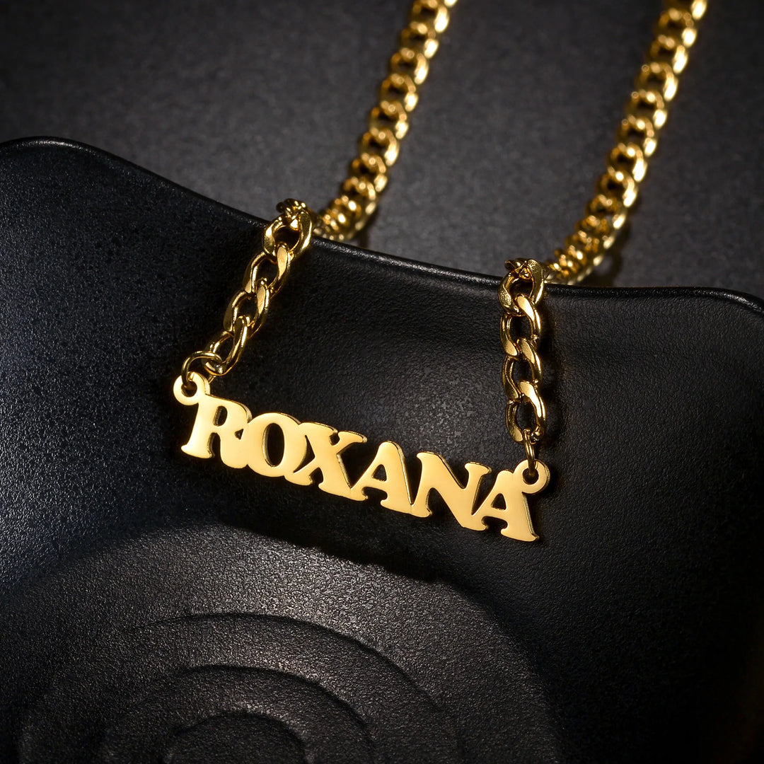 Personalized Custom Sideways Name Necklace