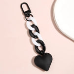 Load image into Gallery viewer, Acrylic Heart Link Keychain
