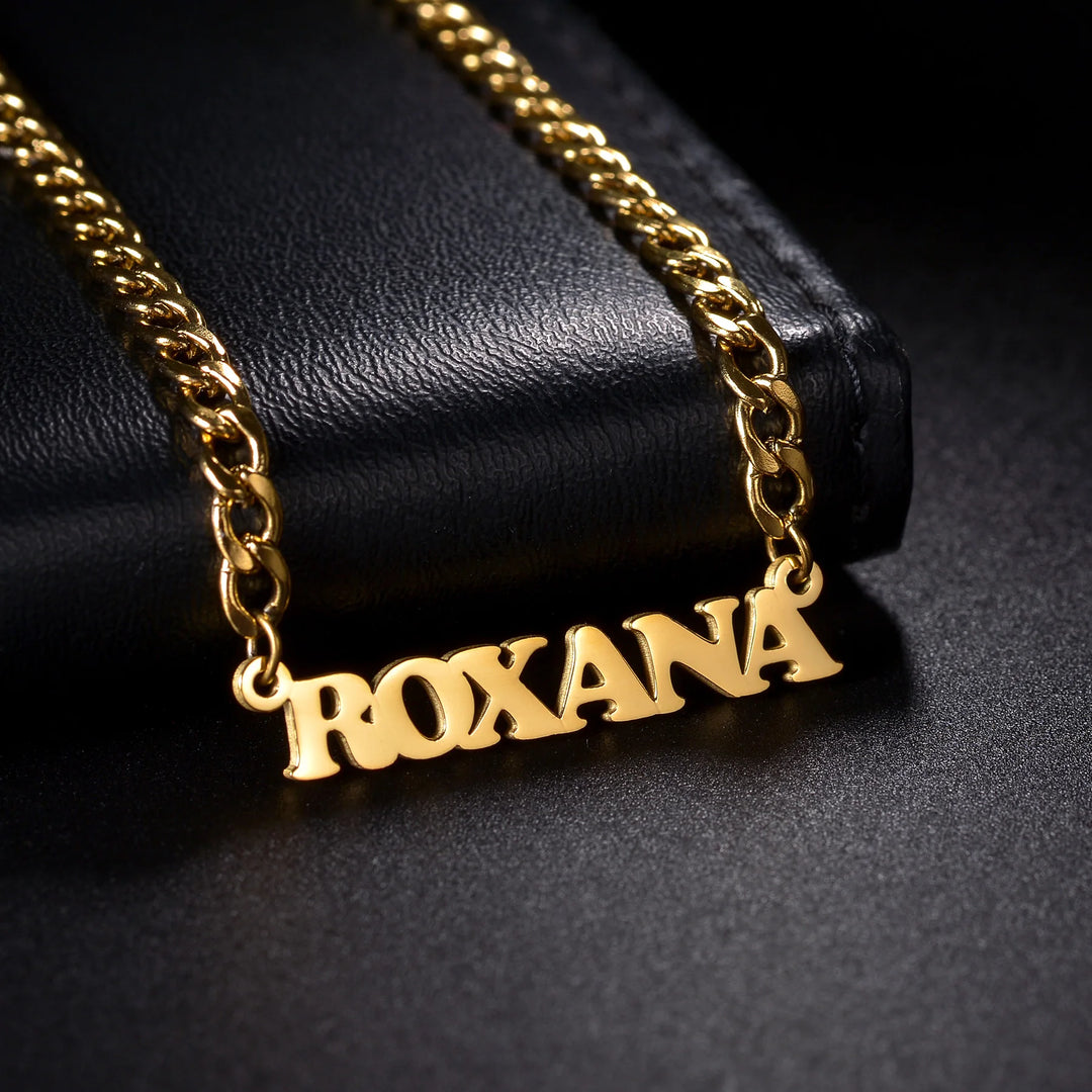 Personalized Custom Sideways Name Necklace