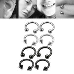 Load image into Gallery viewer, Stainless Steel Septum Piercing Nose Ring
