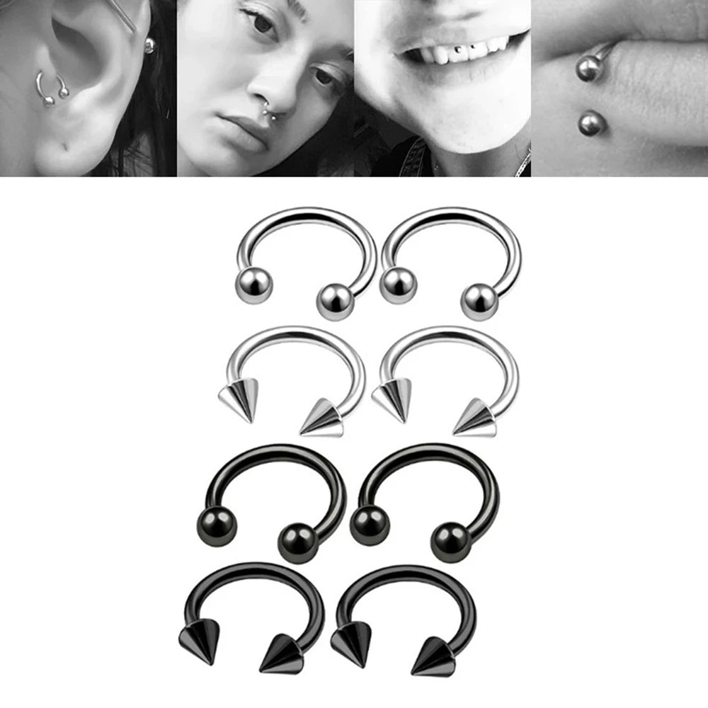 Stainless Steel Septum Piercing Nose Ring