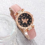 Load image into Gallery viewer, Pink Pearl Butterfly Watch
