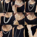 Load image into Gallery viewer, Double-Layered Pearl Necklace
