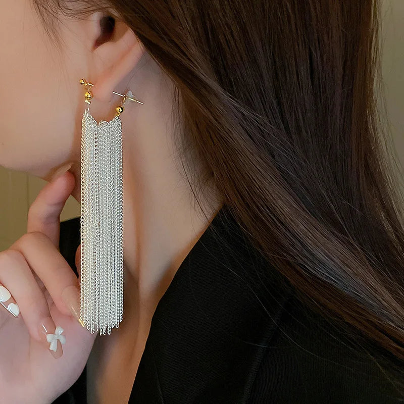 Elegant Long Tassel Earrings