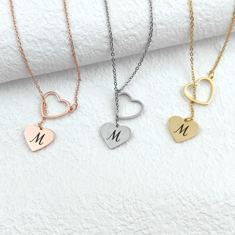 Custom Engraved Love Heart Necklace