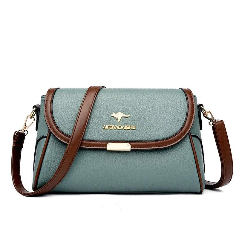 Solid Color Designer Crossbody Bag