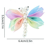 Load image into Gallery viewer, Pearl Butterfly Hair Clips for Girls
