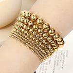 Load image into Gallery viewer, Gold Plated Metal Ball Bracelet
