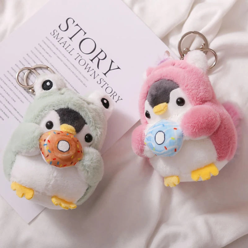 Cute Penguin Plush Keychain