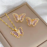 Load image into Gallery viewer, Butterfly Light Luxury Jewelry Set
