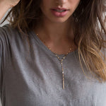 Load image into Gallery viewer, Minimalist Bamboo Chain Choker Necklace
