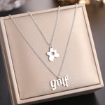 Load image into Gallery viewer, Elegant Letter &amp; Flower Pendant Necklace
