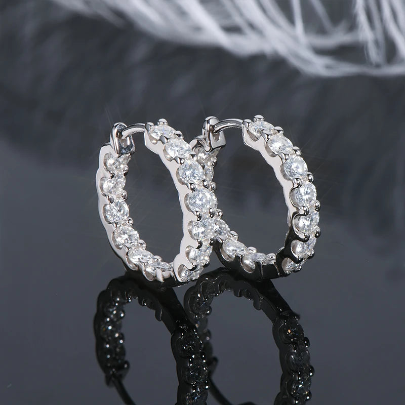 IOGOU Moissanite Stud Earrings