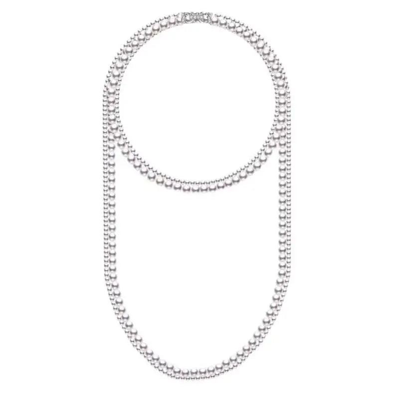 Double-Layered Pearl Necklace