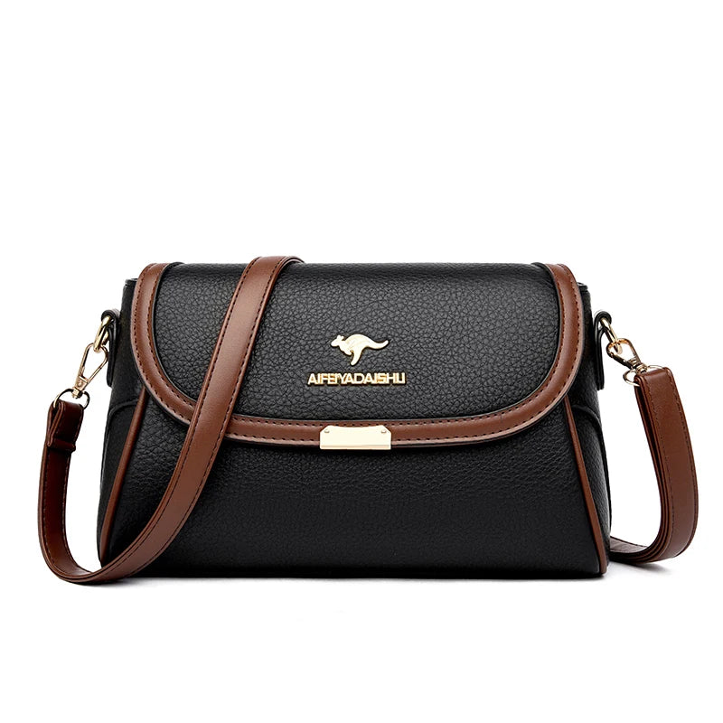 Solid Color Designer Crossbody Bag