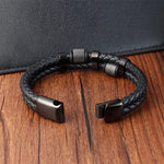 Load image into Gallery viewer, Charm Braid Leather Bracelet
