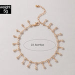 Load image into Gallery viewer, Rhinestone Tassel Anklet
