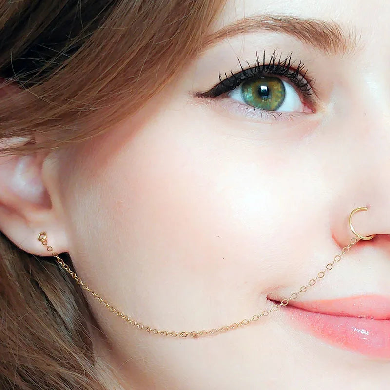 Ear Hook Nose Chain Jewelry