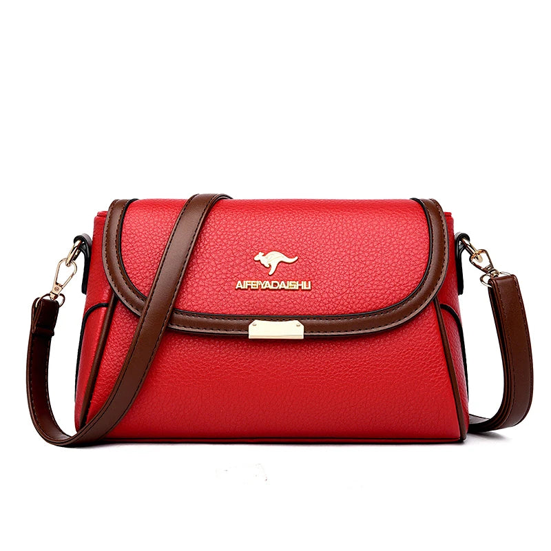 Solid Color Designer Crossbody Bag