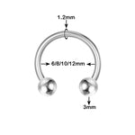 Load image into Gallery viewer, Stainless Steel Septum Piercing Nose Ring
