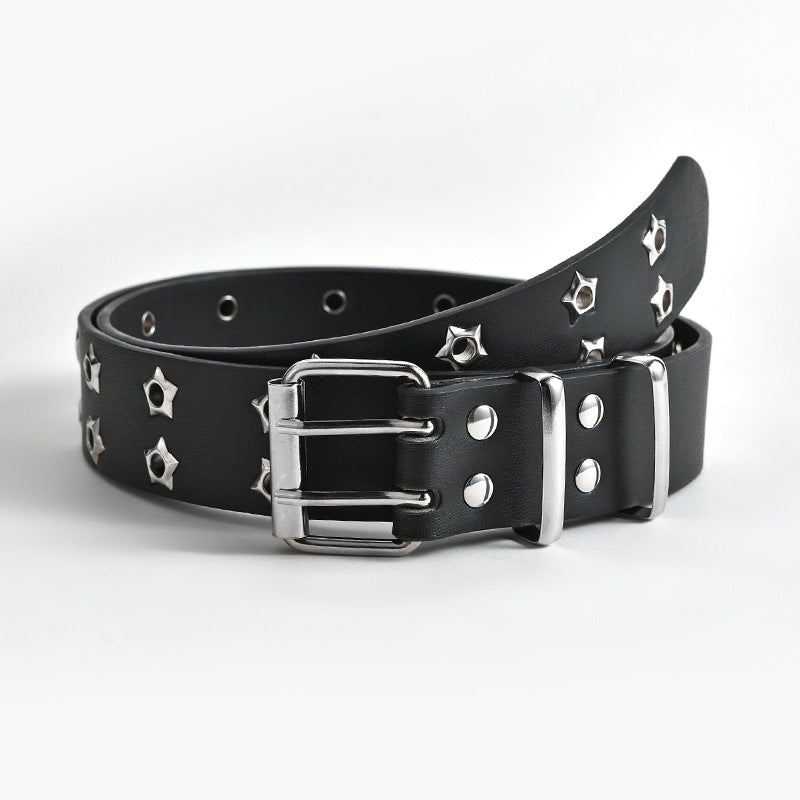 Punk Style Chain Belt with Star Buckle for Women