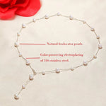 Load image into Gallery viewer, Freshwater Pearl Stainless Steel Necklace
