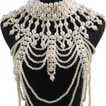 Load image into Gallery viewer, Pearl Body Chain Necklace
