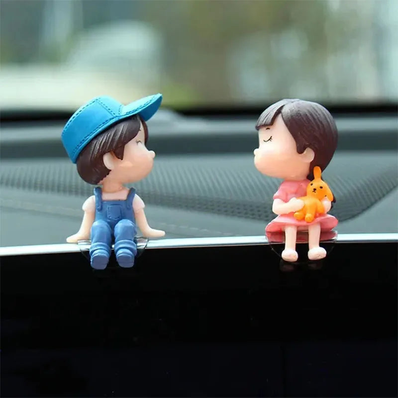 Cute Couple Balloon Car Ornaments