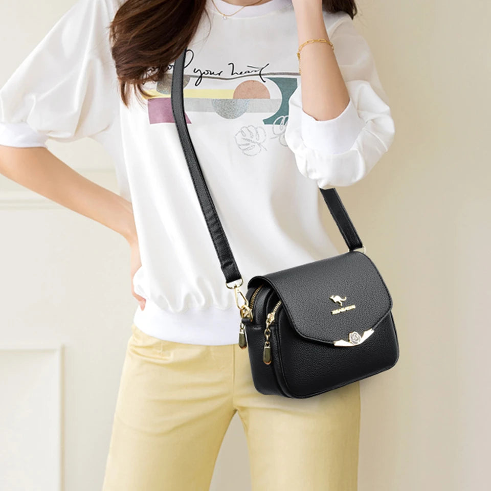 Elegant Soft Leather Shoulder Bag