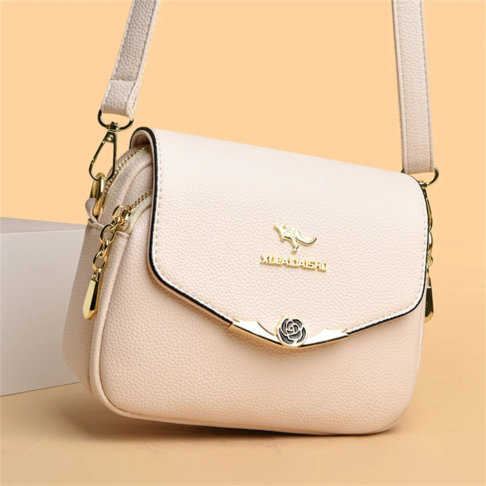 Elegant Soft Leather Shoulder Bag