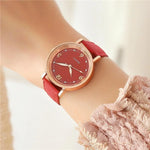 Load image into Gallery viewer, Leather Band Luxury Quartz Watch
