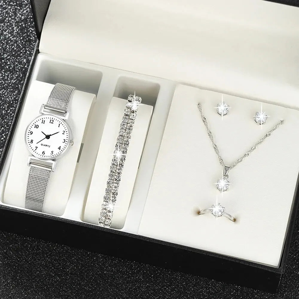 Women's Fashion Quartz Watch & Jewelry Set