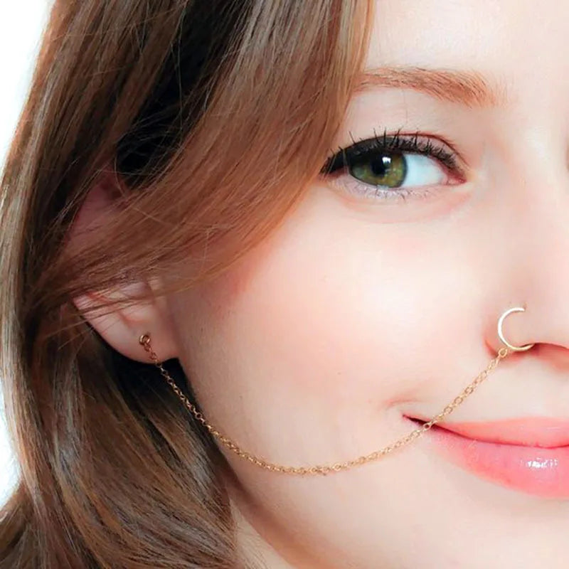 Ear Hook Nose Chain Jewelry