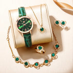 Load image into Gallery viewer, Luxury Rhinestone Jewelry &amp; Watch Set
