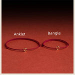 Load image into Gallery viewer, Hand Braided Red Rope Bracelet
