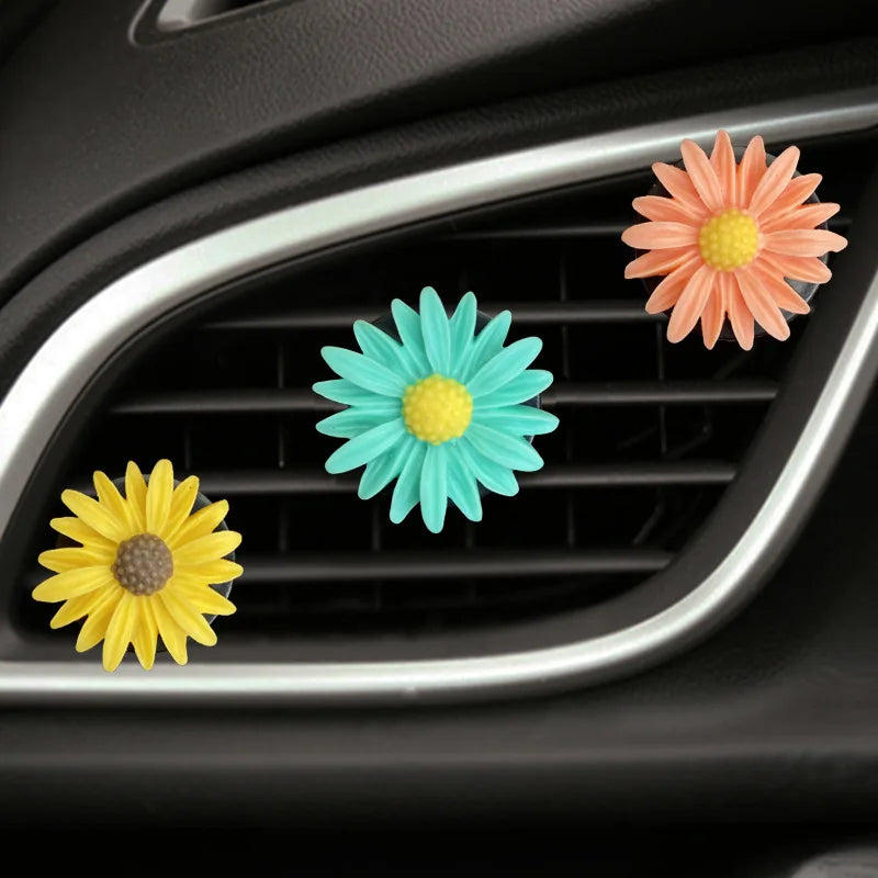 Daisy Car Air Freshener Clip