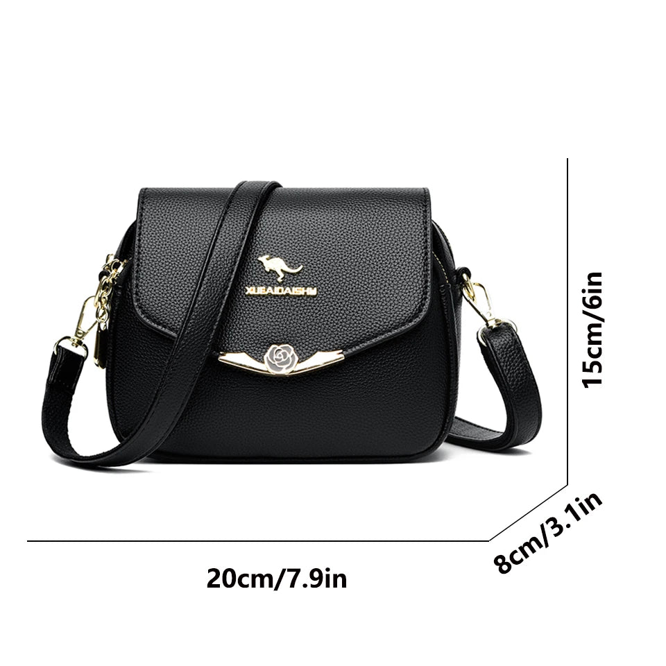 Elegant Soft Leather Shoulder Bag