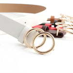 Load image into Gallery viewer, Retro Leather Belt with Double Round Buckle
