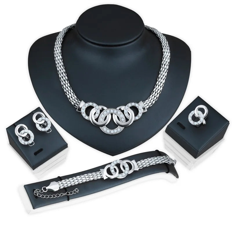 Retro Five-Ring Jewelry Set