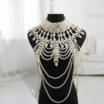 Load image into Gallery viewer, Pearl Body Chain Necklace
