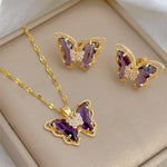 Load image into Gallery viewer, Butterfly Light Luxury Jewelry Set
