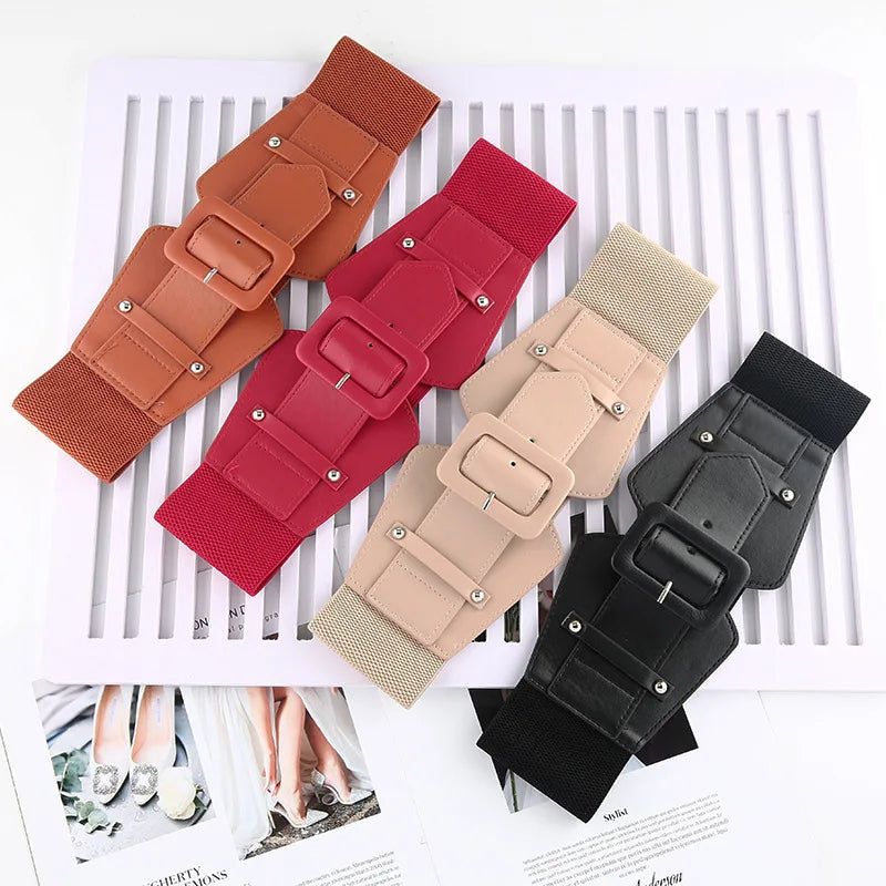 Wide Elastic Corset Belt for Ladies