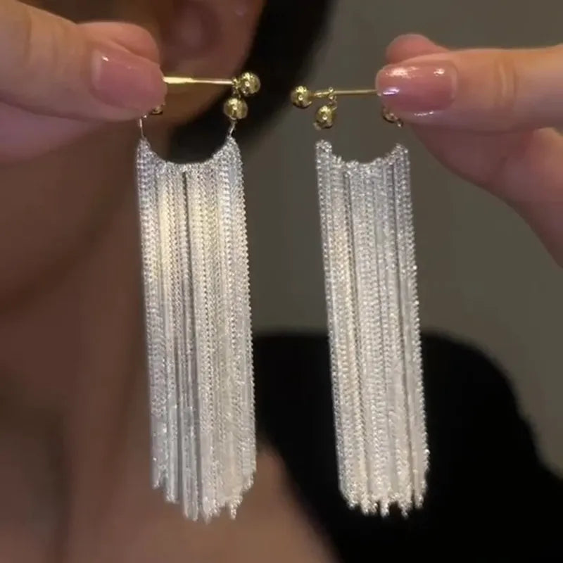 Elegant Long Tassel Earrings