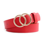 Load image into Gallery viewer, Retro Leather Belt with Double Round Buckle
