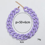 Load image into Gallery viewer, Colorful Matte Acrylic Choker Necklace
