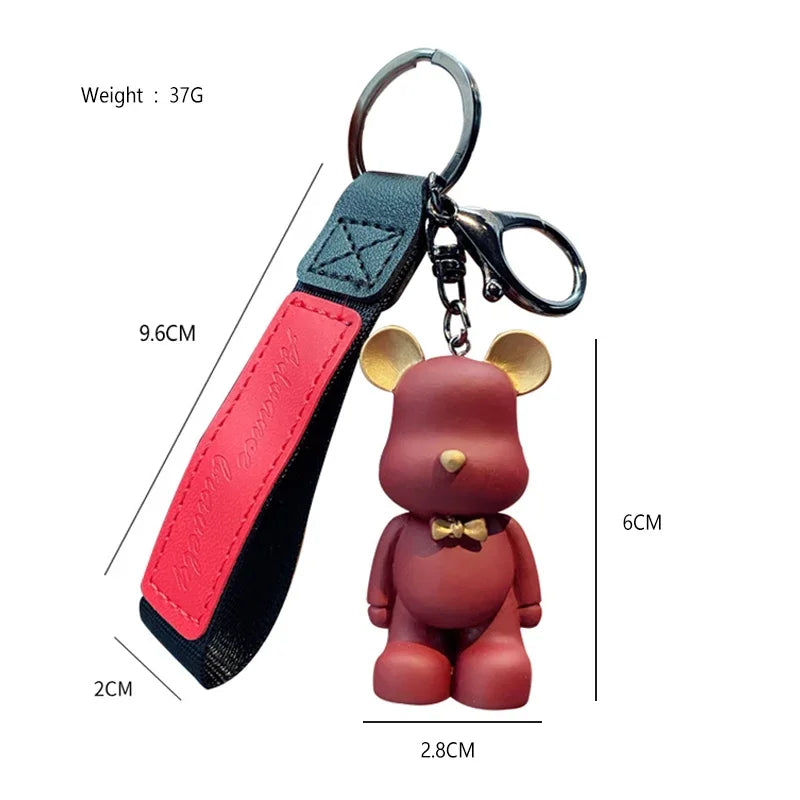 Resin Bear Keychain Cute Charm